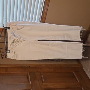 Cropped off white Judy Blues!